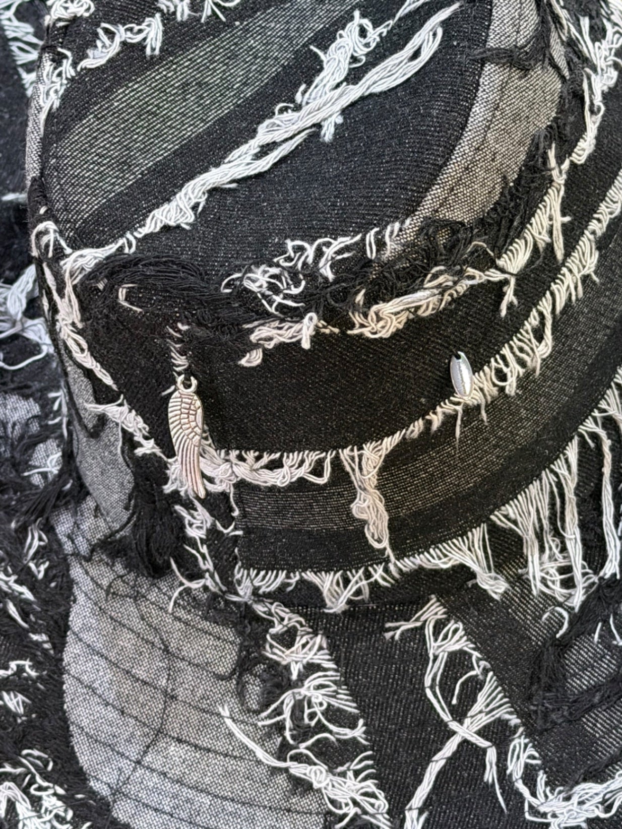 Cross Black Denim Cowboy Hat