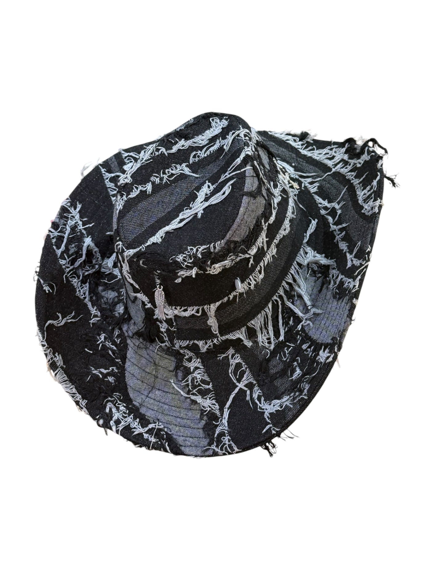 Cross Black Denim Cowboy Hat