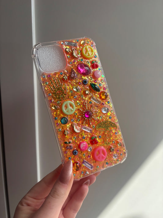 Orange phone case iPhone 15 plus