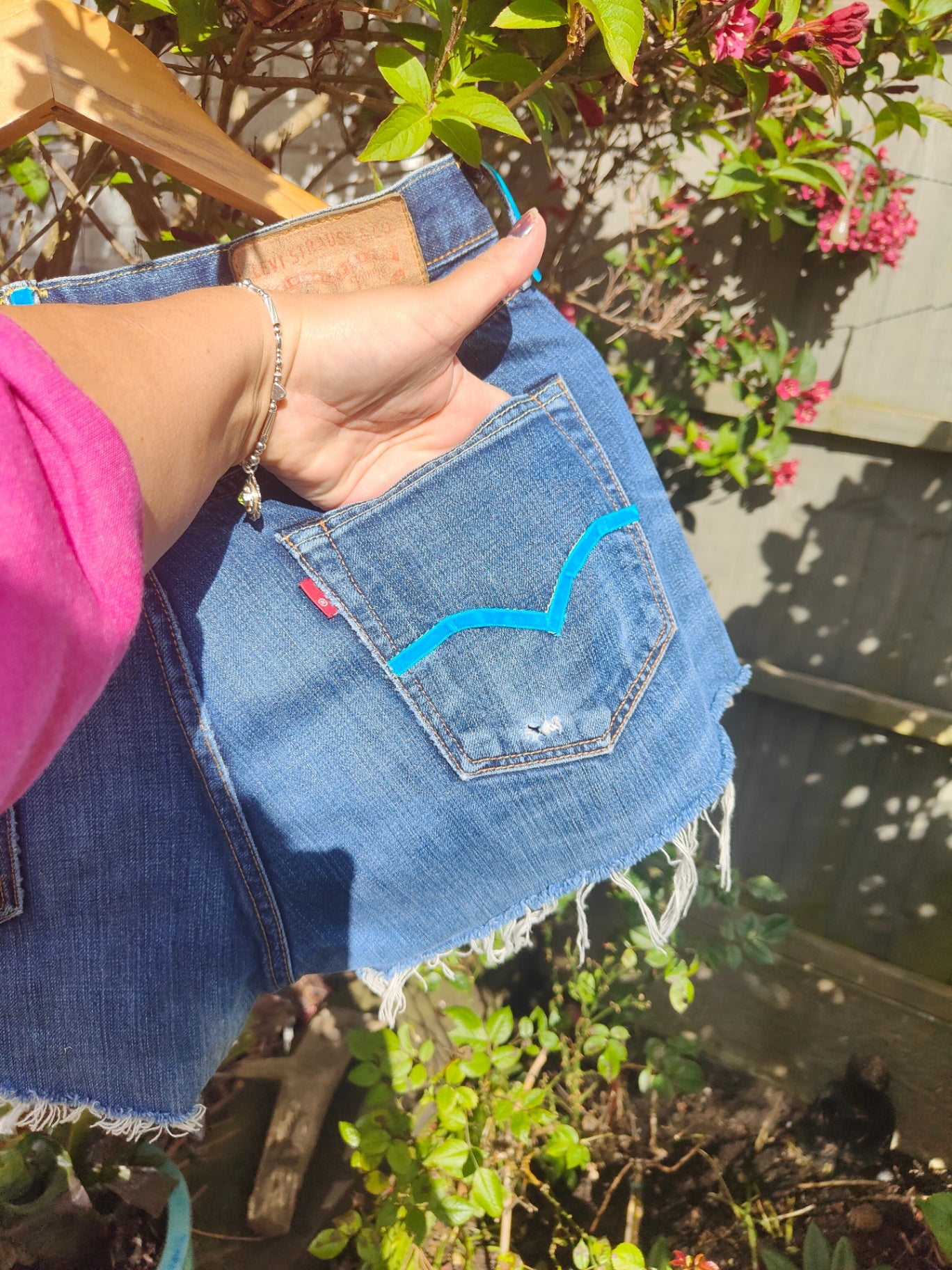 Vintage Levi Shorts- upcycled - waist 32 inches