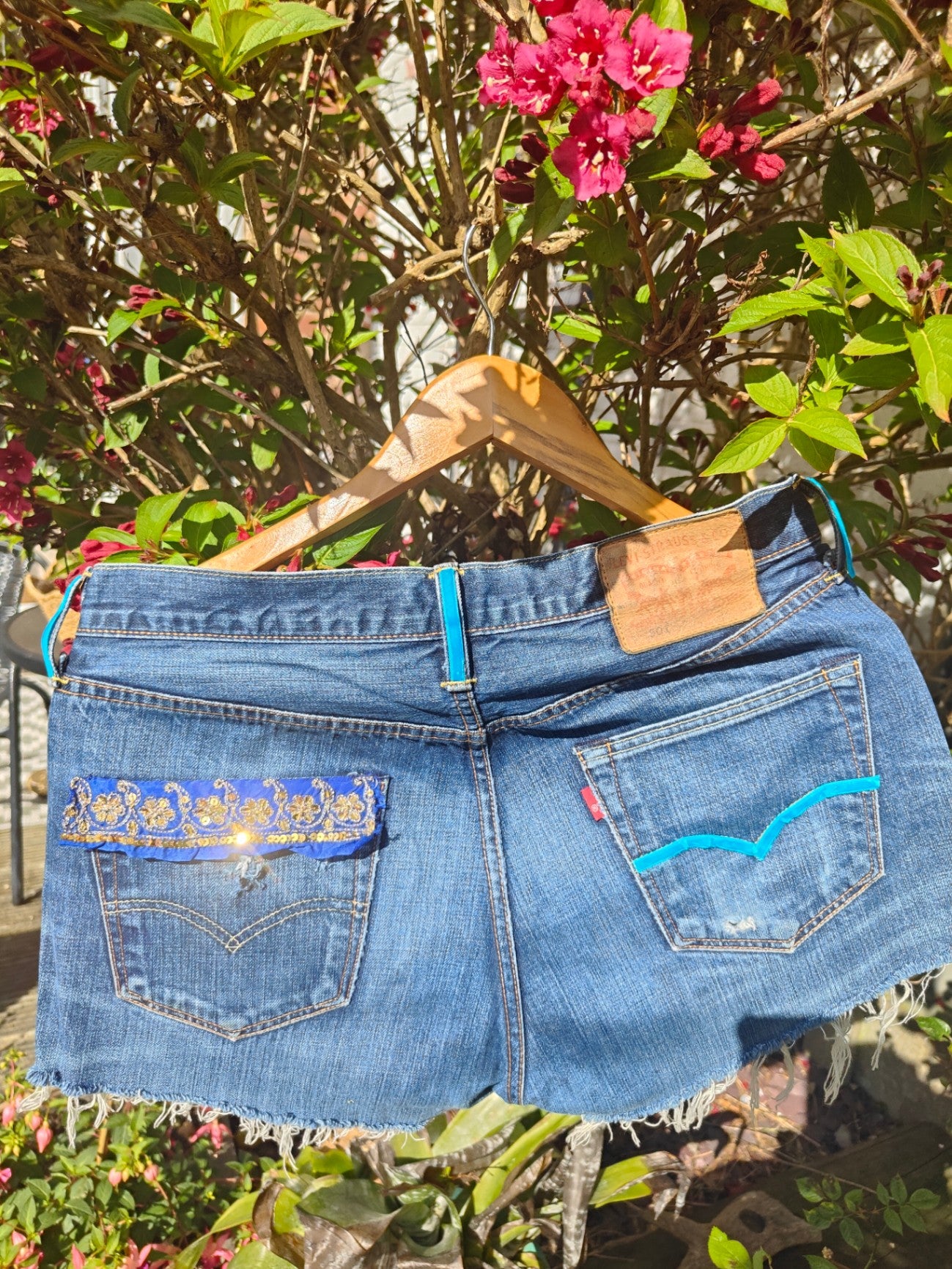 Vintage Levi Shorts- upcycled - waist 32 inches