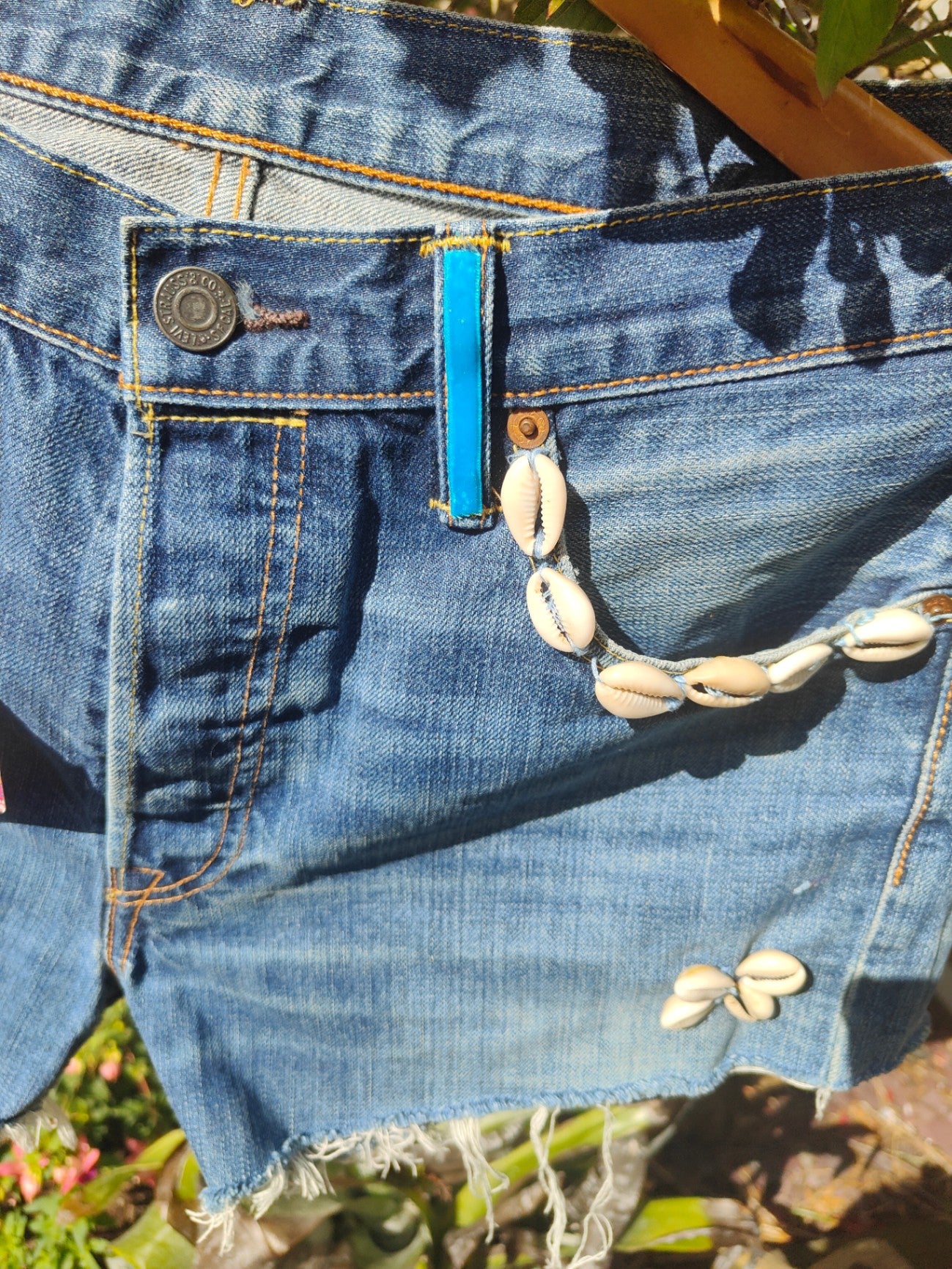 Vintage Levi Shorts- upcycled - waist 32 inches