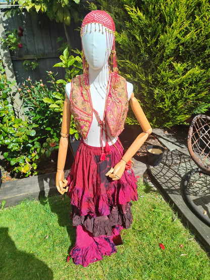 Mini Mykonos jewel waistcoat top 