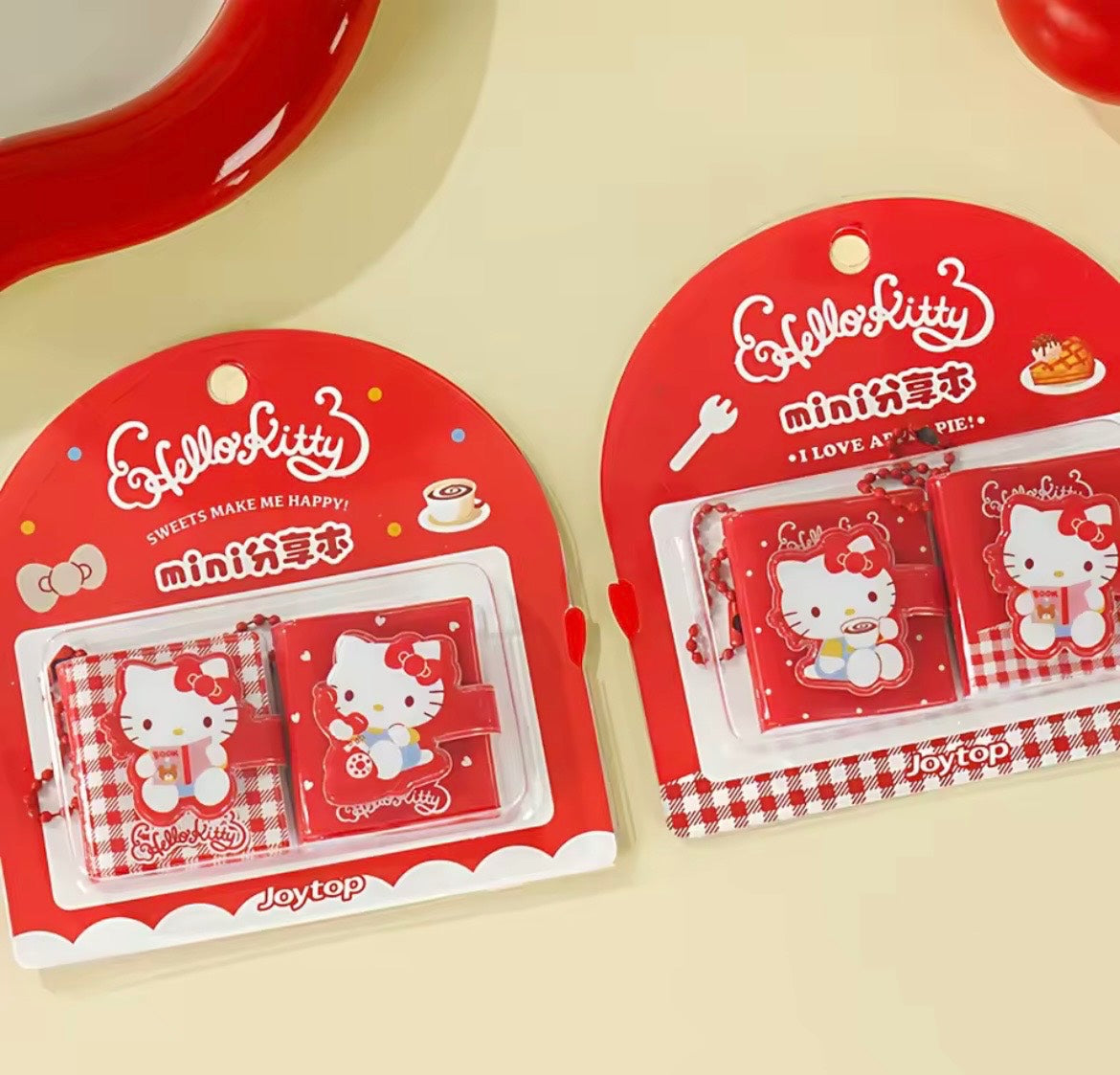 Hello kitty mini notebook bag charm 