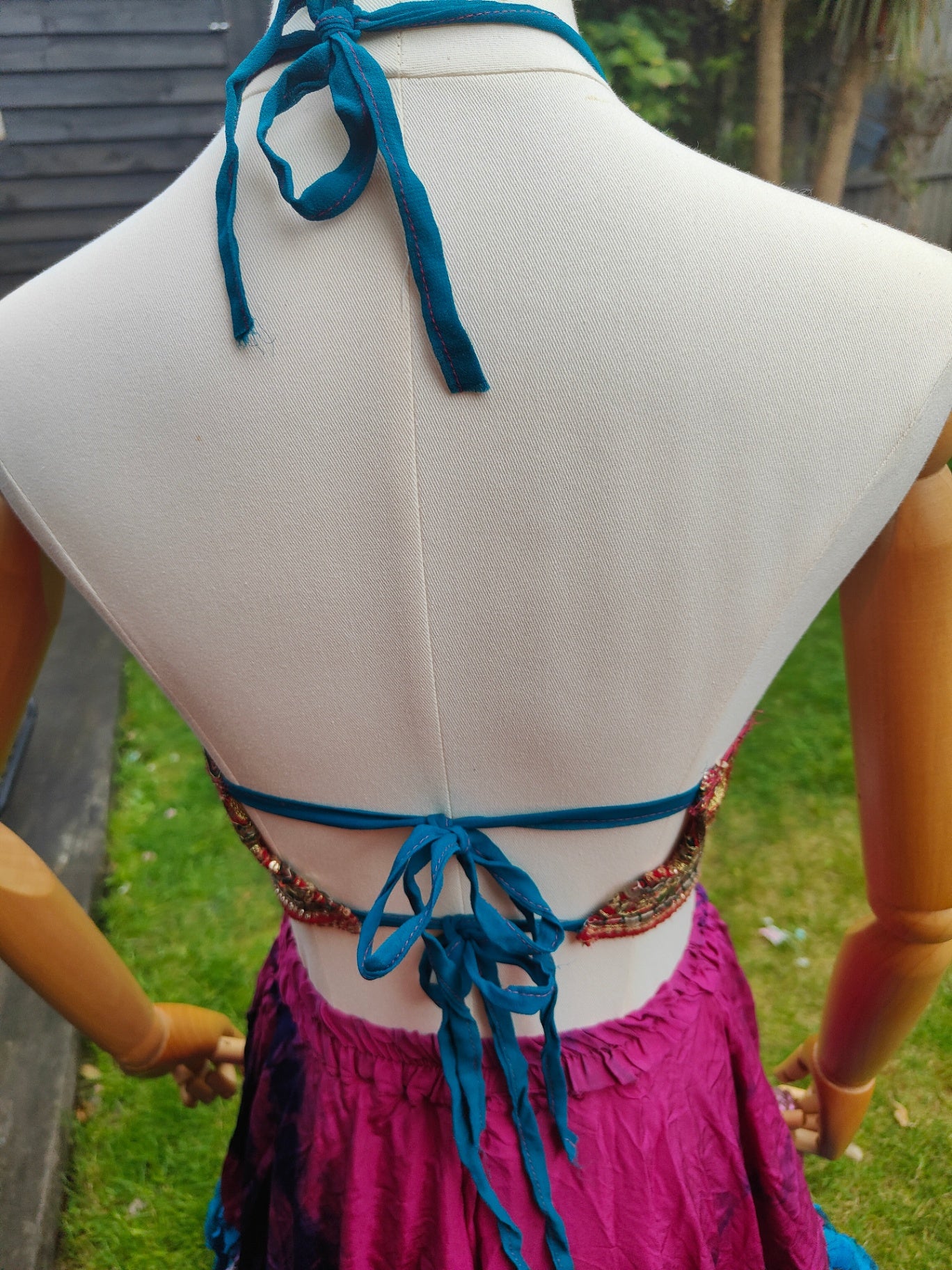 Jewel Bralette/ halter neck top - unique