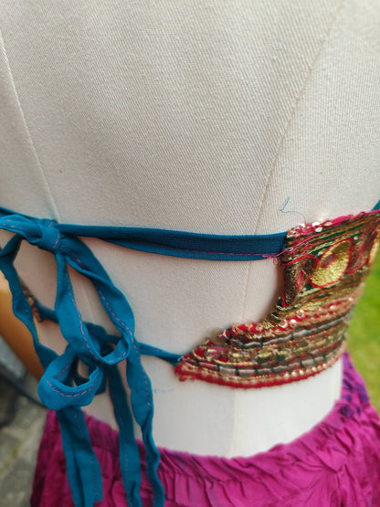 Jewel Bralette/ halter neck top - unique