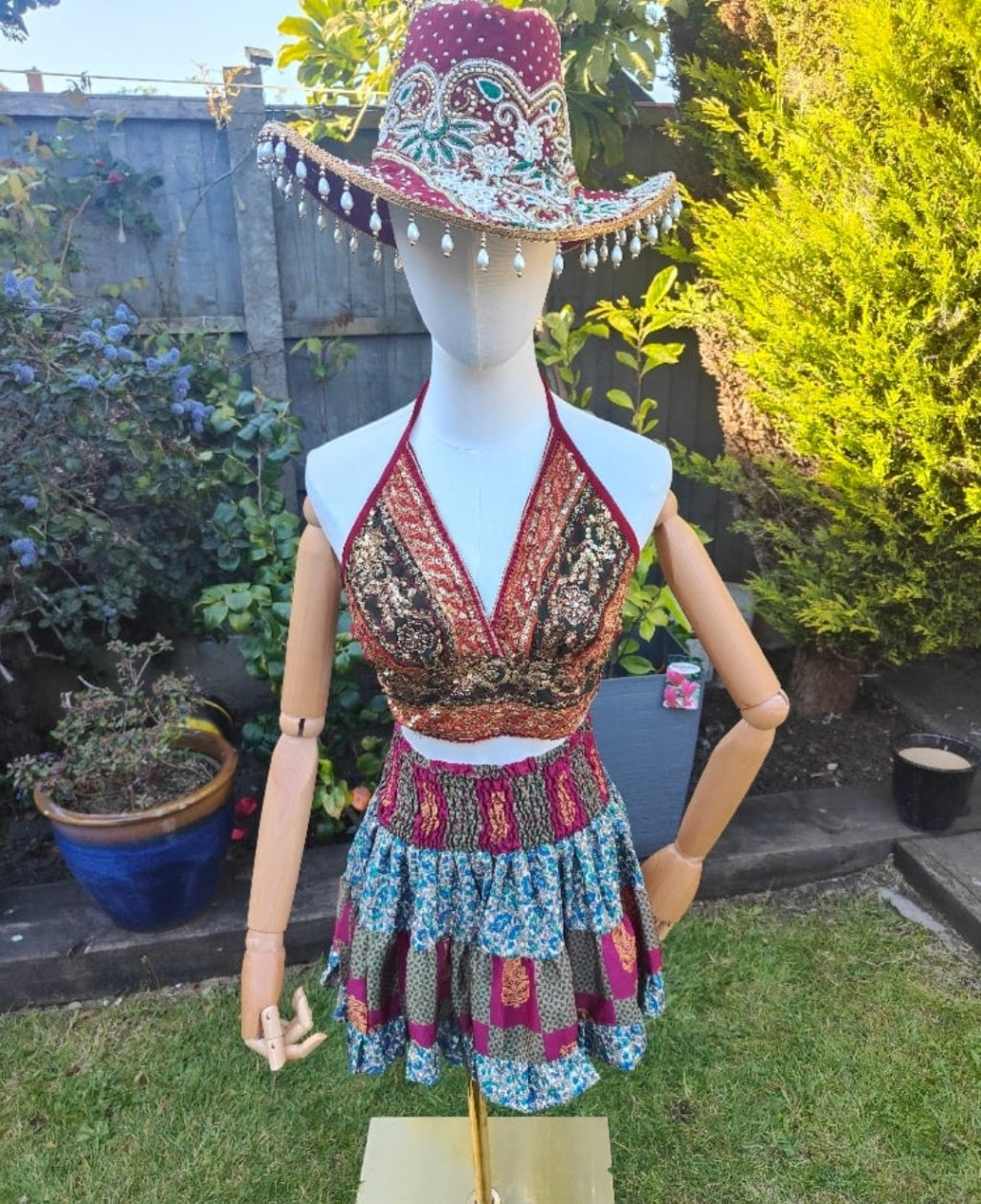 Jewel Bralette/Halter neck top -unique