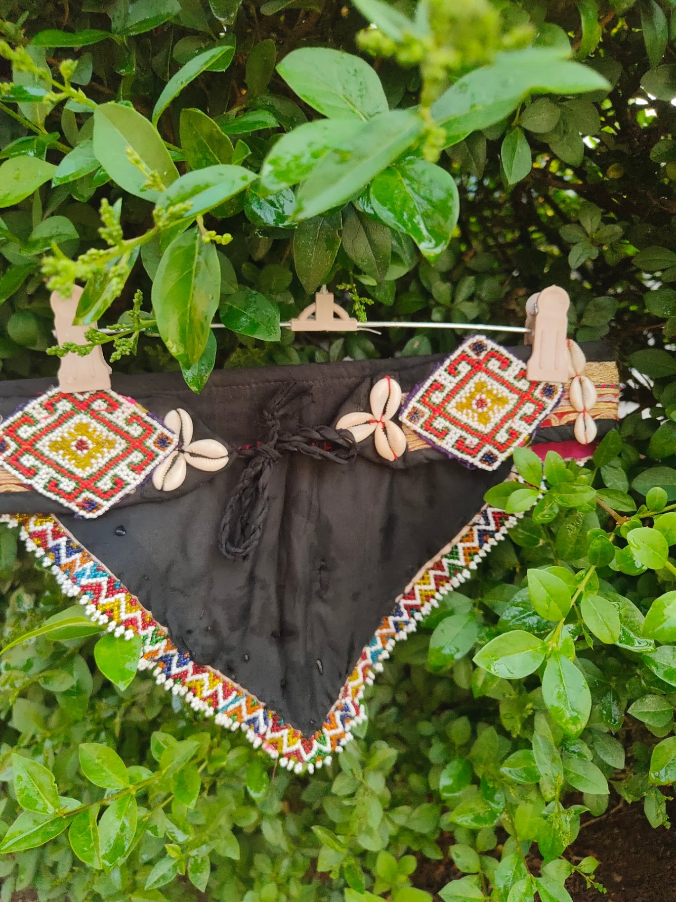 Boho tribal triangle belt - unique -one off 
