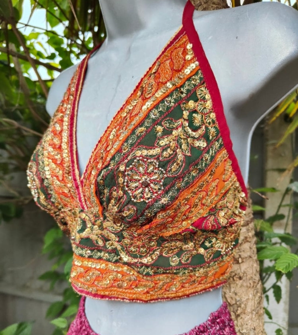 Jewel Bralette/Halter neck top -unique
