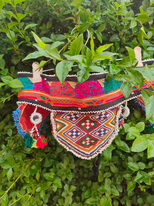 Boho beaded tribal belt -Unique one off 