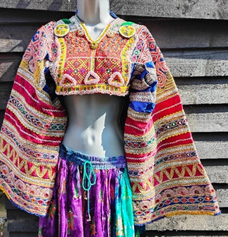 Vintage Afghani Bohemian Top - Rare and unique 