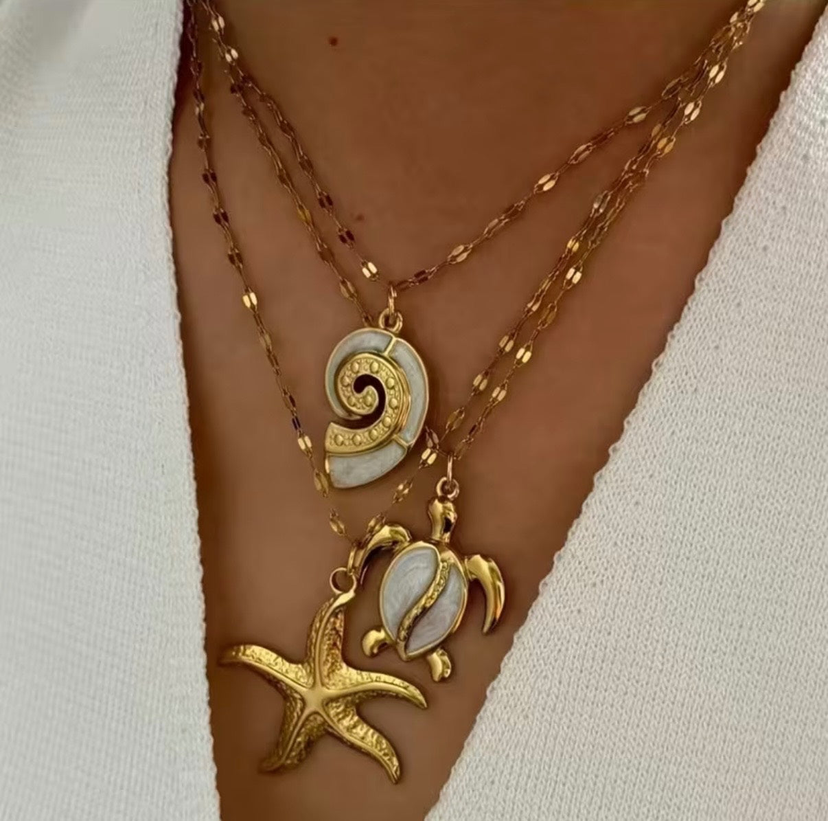 Turtle Gold Stainless Steel Necklace