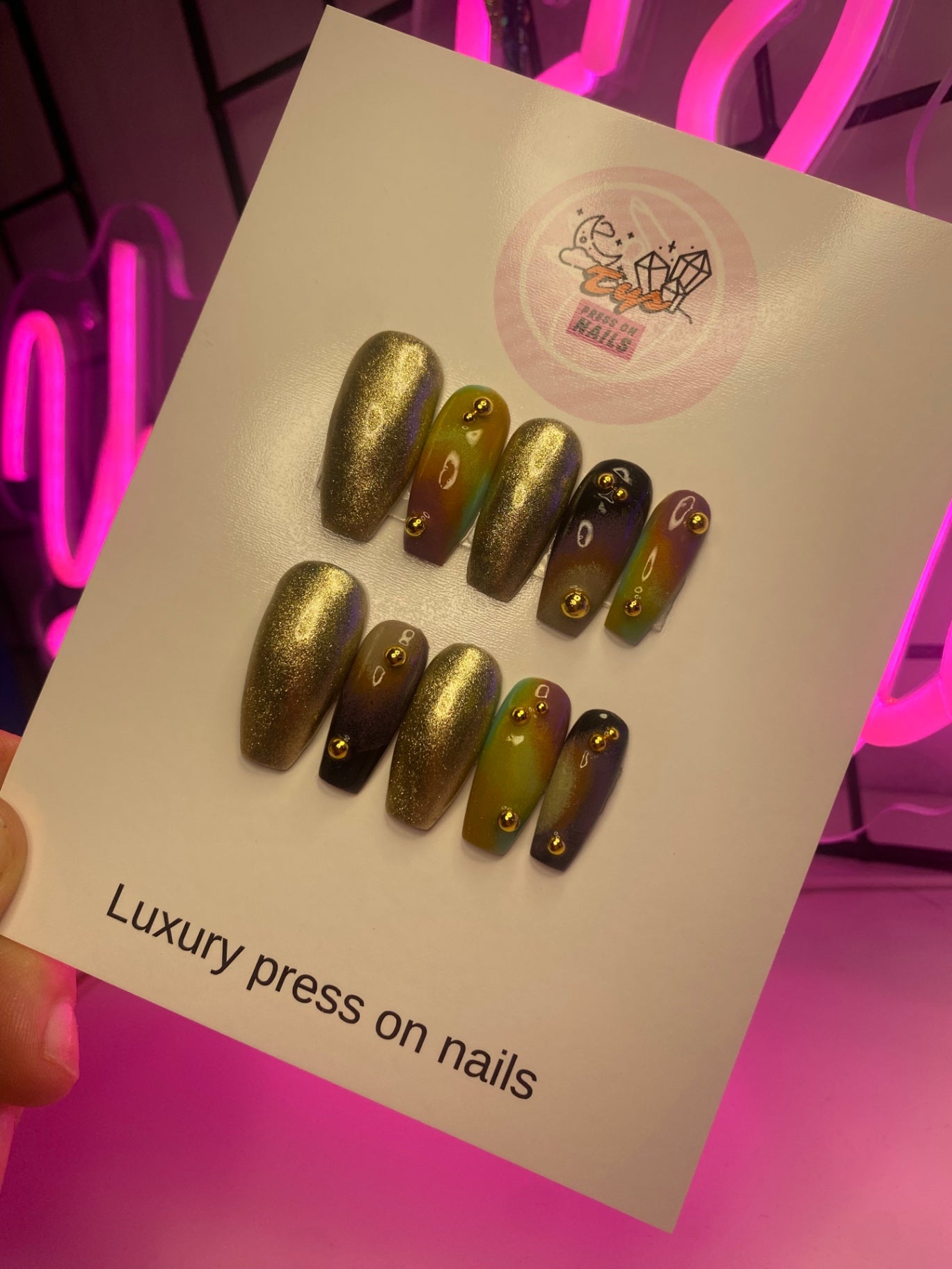 Ombre Gold Accents