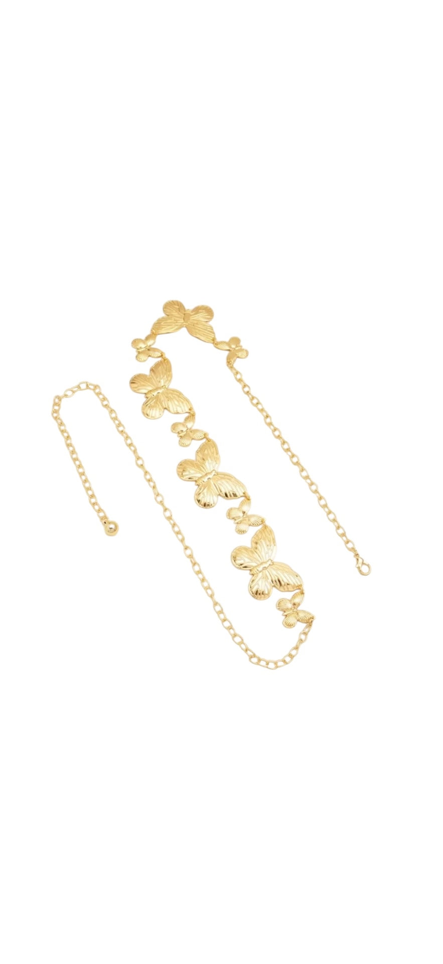 Gold Twin Butterfly Chain Belt