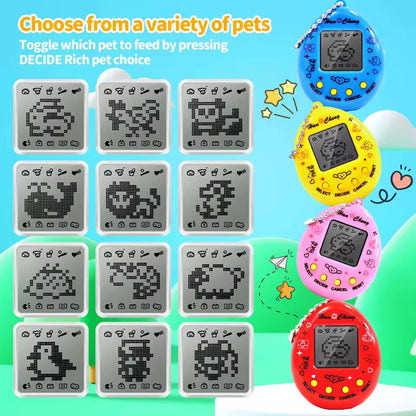 Tamagotchi Virtual Pet Key Chain Mix Colours 
