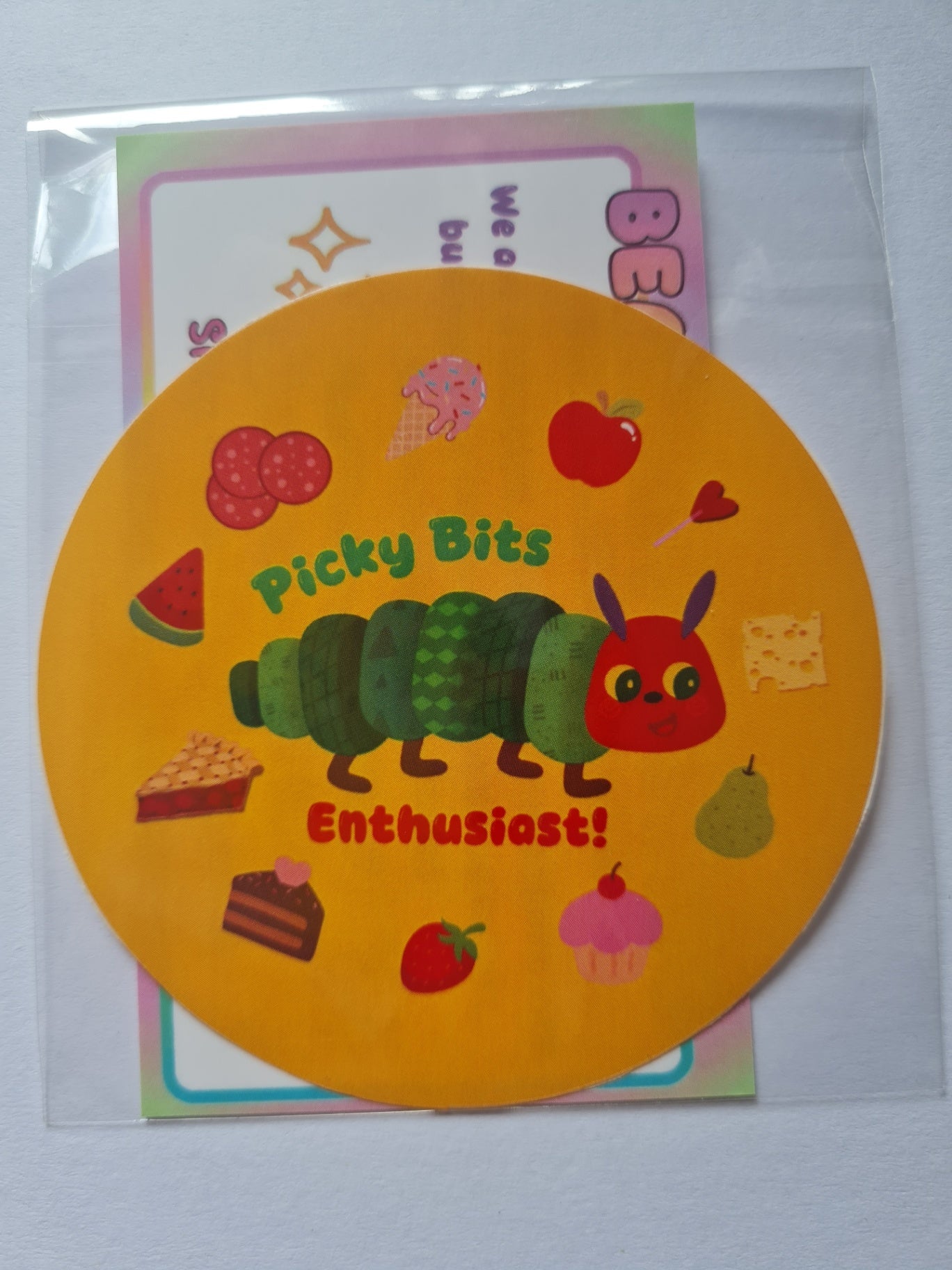 Picky Bits Enthusiast Crunch Caterpillar Sticker