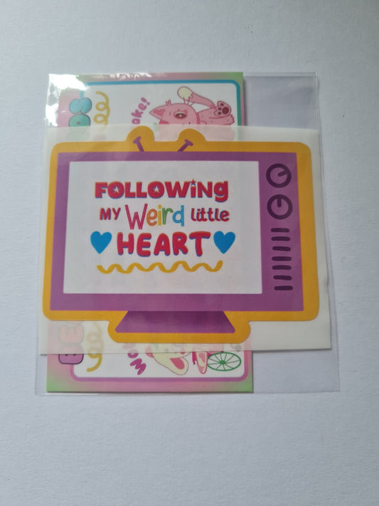 Following my Weird Little Heart Sticker!