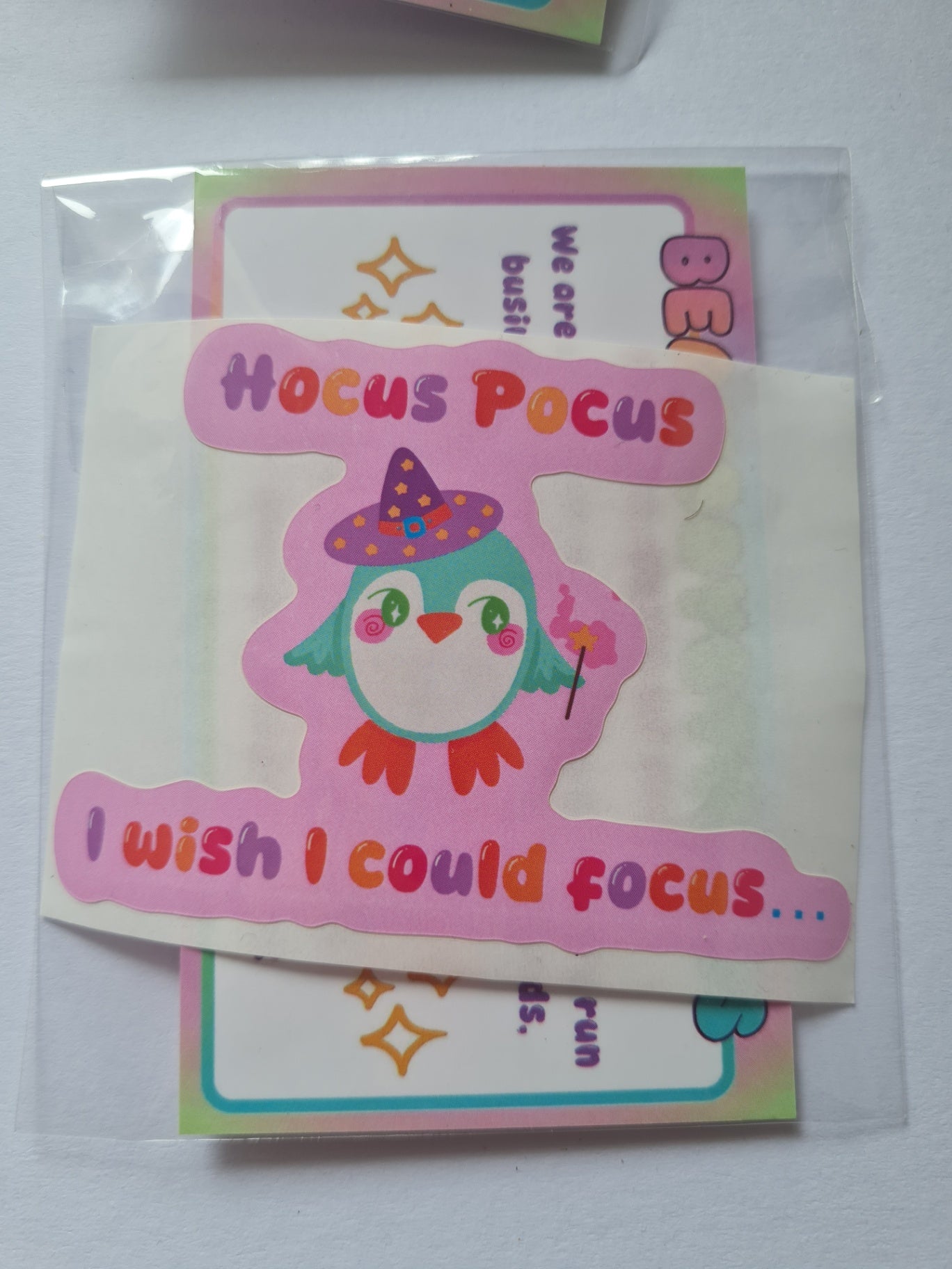 Hocus Pocus I Wish I Could Focus Sticker!