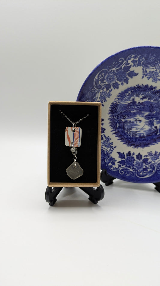 Mixed Necklace | Made from Vintage Plates 