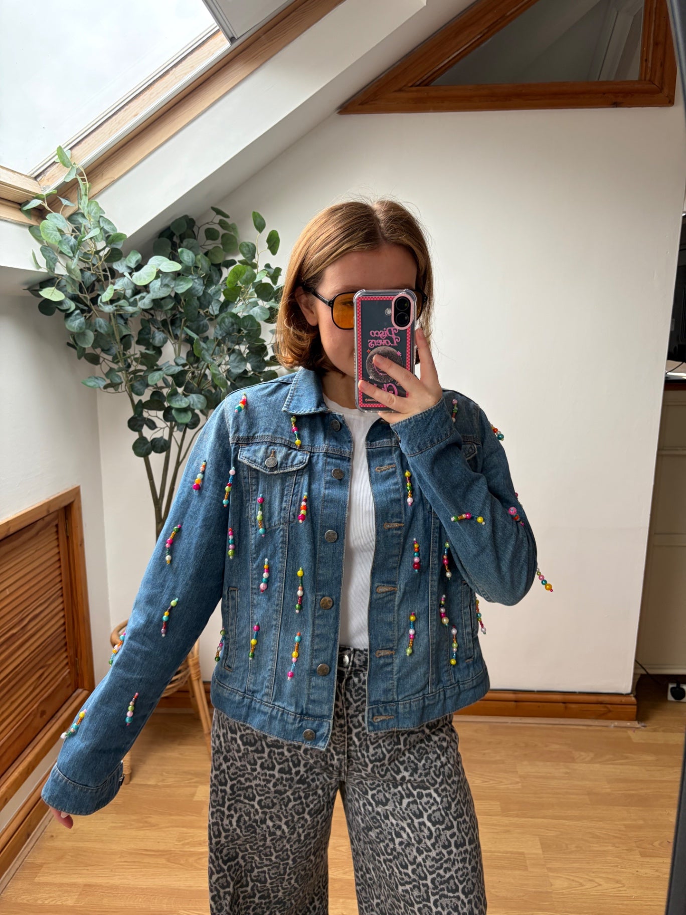 Candy Beaded denim jacket