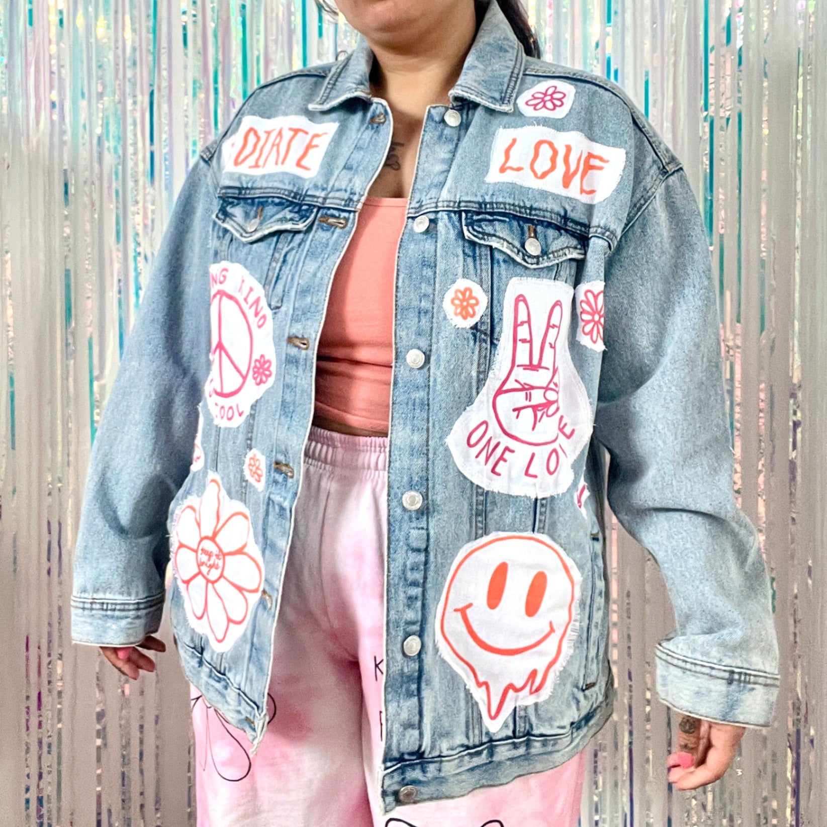Hippie Heart denim jacket - 2