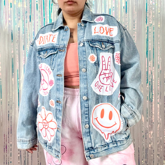 Hippie Heart denim jacket - 2