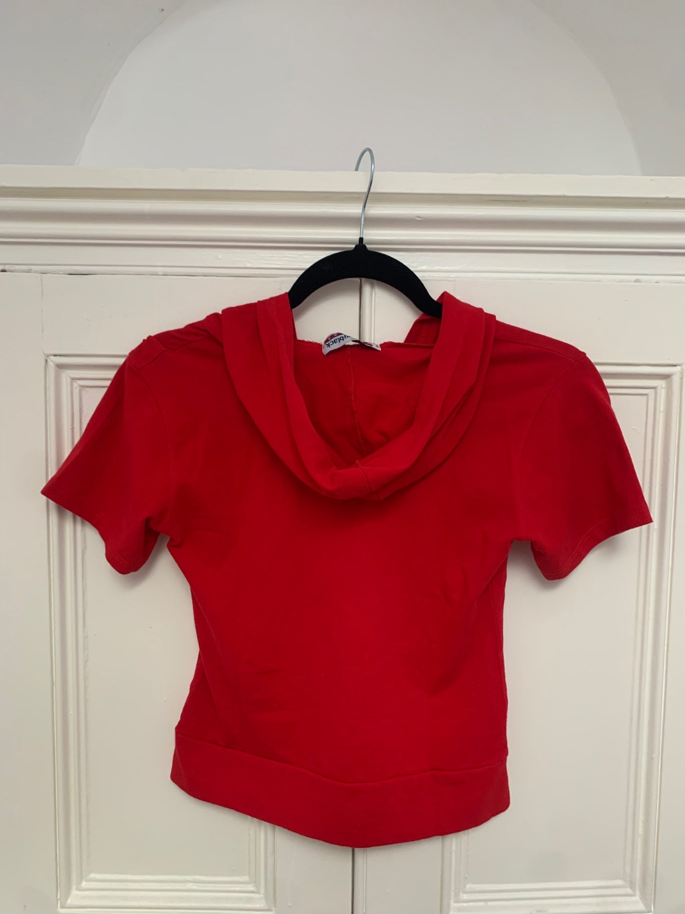 90% cotton vintage red sports top 