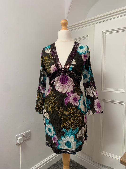100% cotton vintage new look dress 