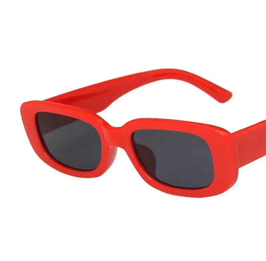 90s Oblong Sunnies Red