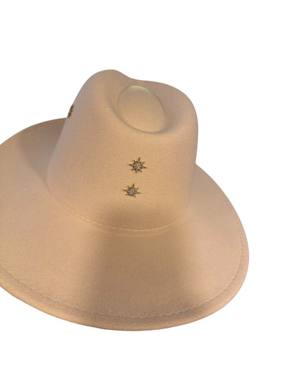 Starlight Cream Fedora Adjustable 