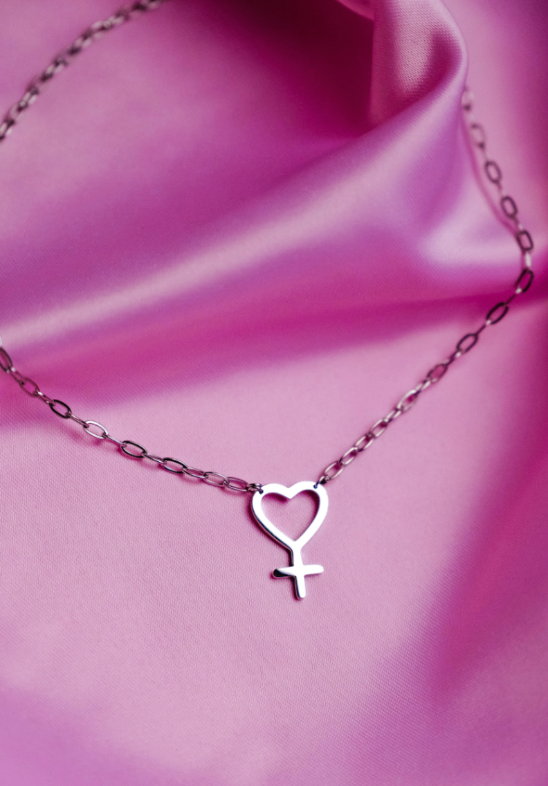 Heart Venus necklace in 304 stainless steel 