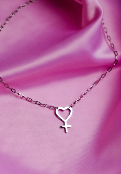 Heart Venus necklace in 304 stainless steel 