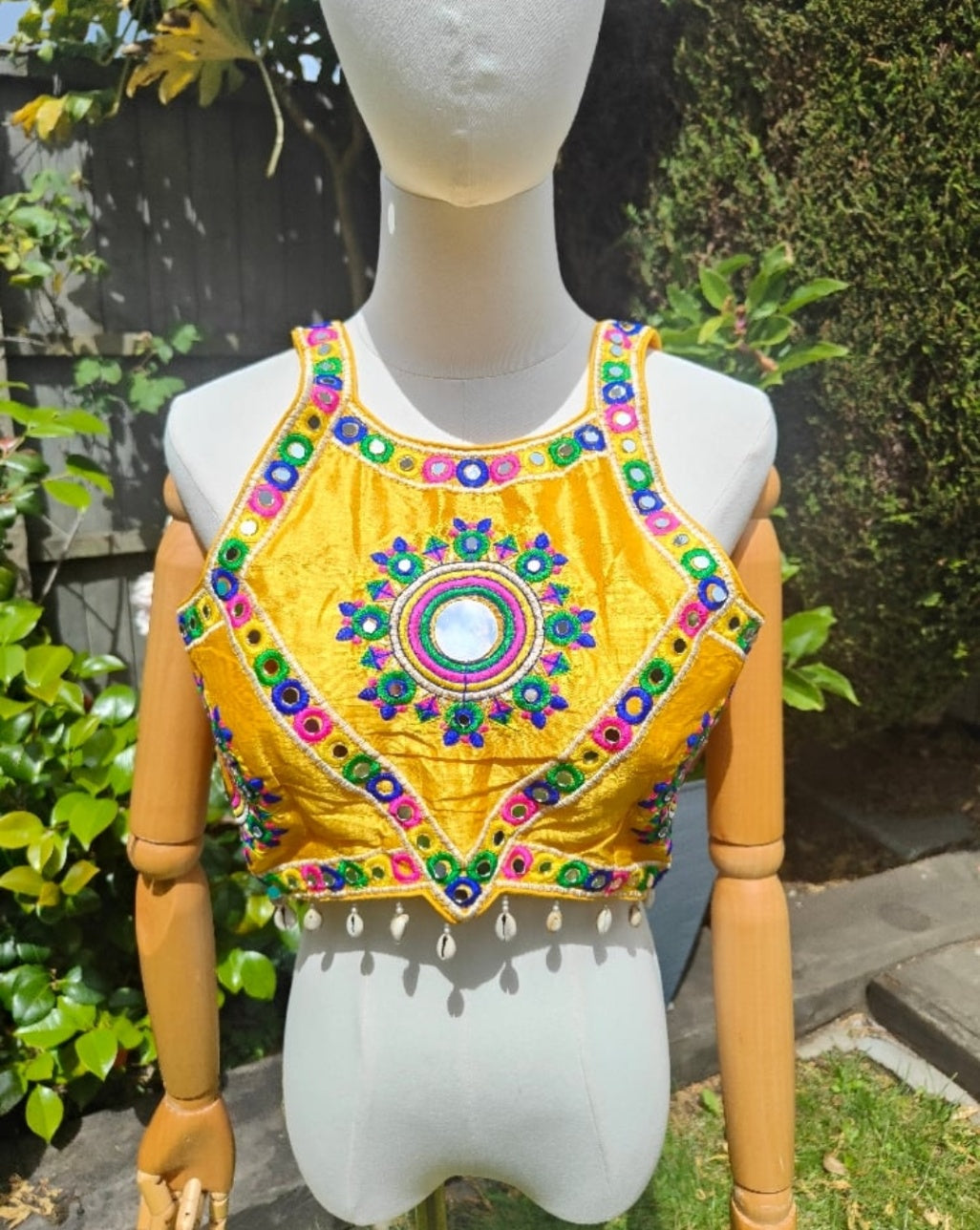 Flora cropped corset style top