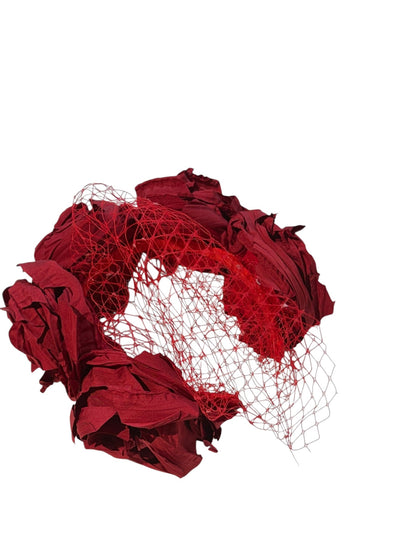 Red Rose Netted Headband