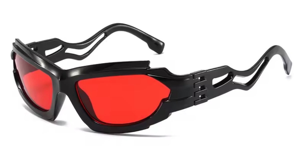 Cleo Black Red Sunglasses