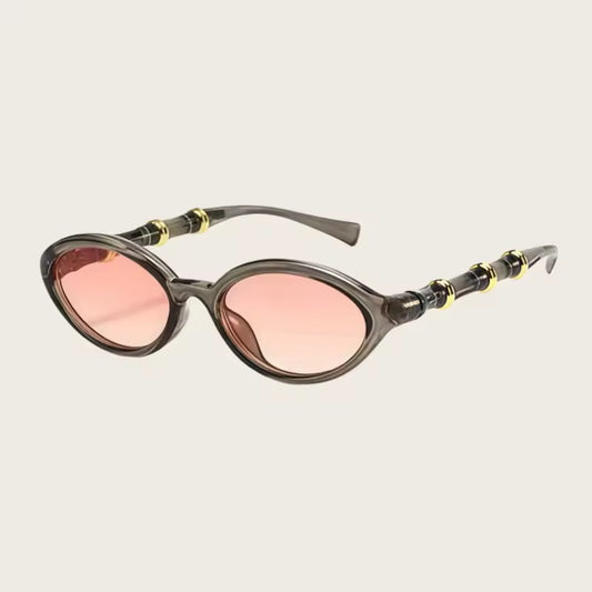 Bamboo Sunglasses Grey Pink