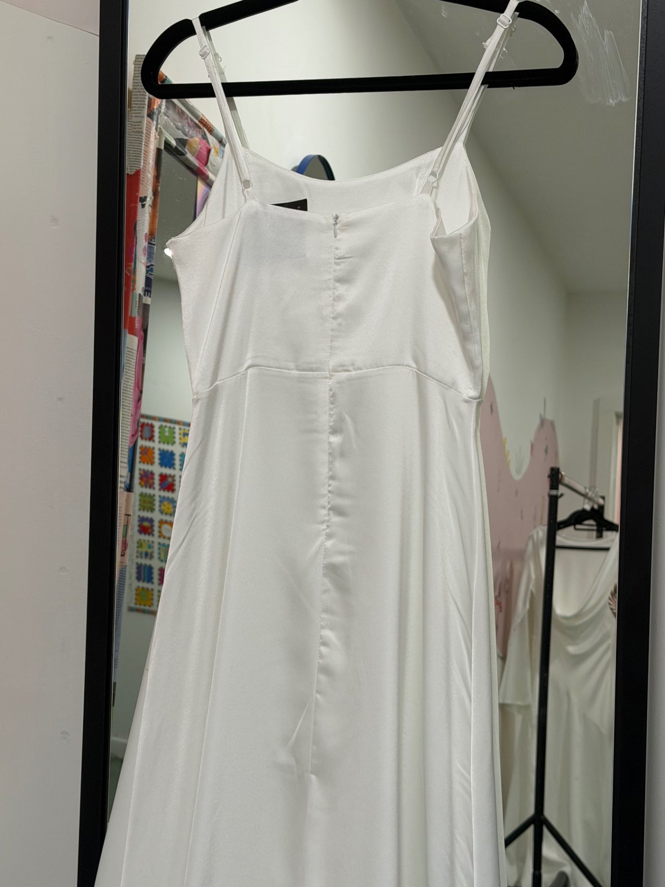 White Hen Do Ruffle Dress Size Small