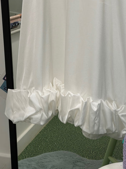 White Hen Do Ruffle Dress Size Small