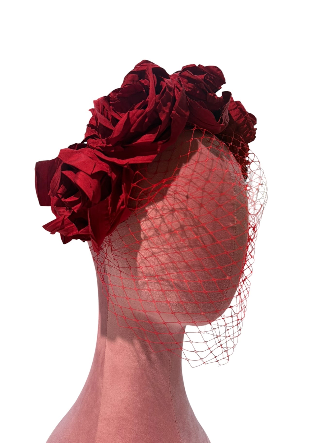 Red Rose Netted Headband