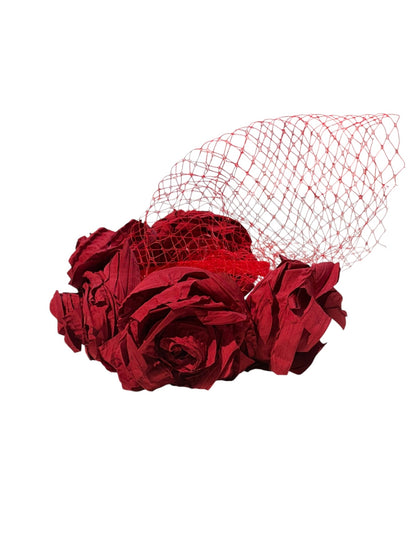 Red Rose Netted Headband