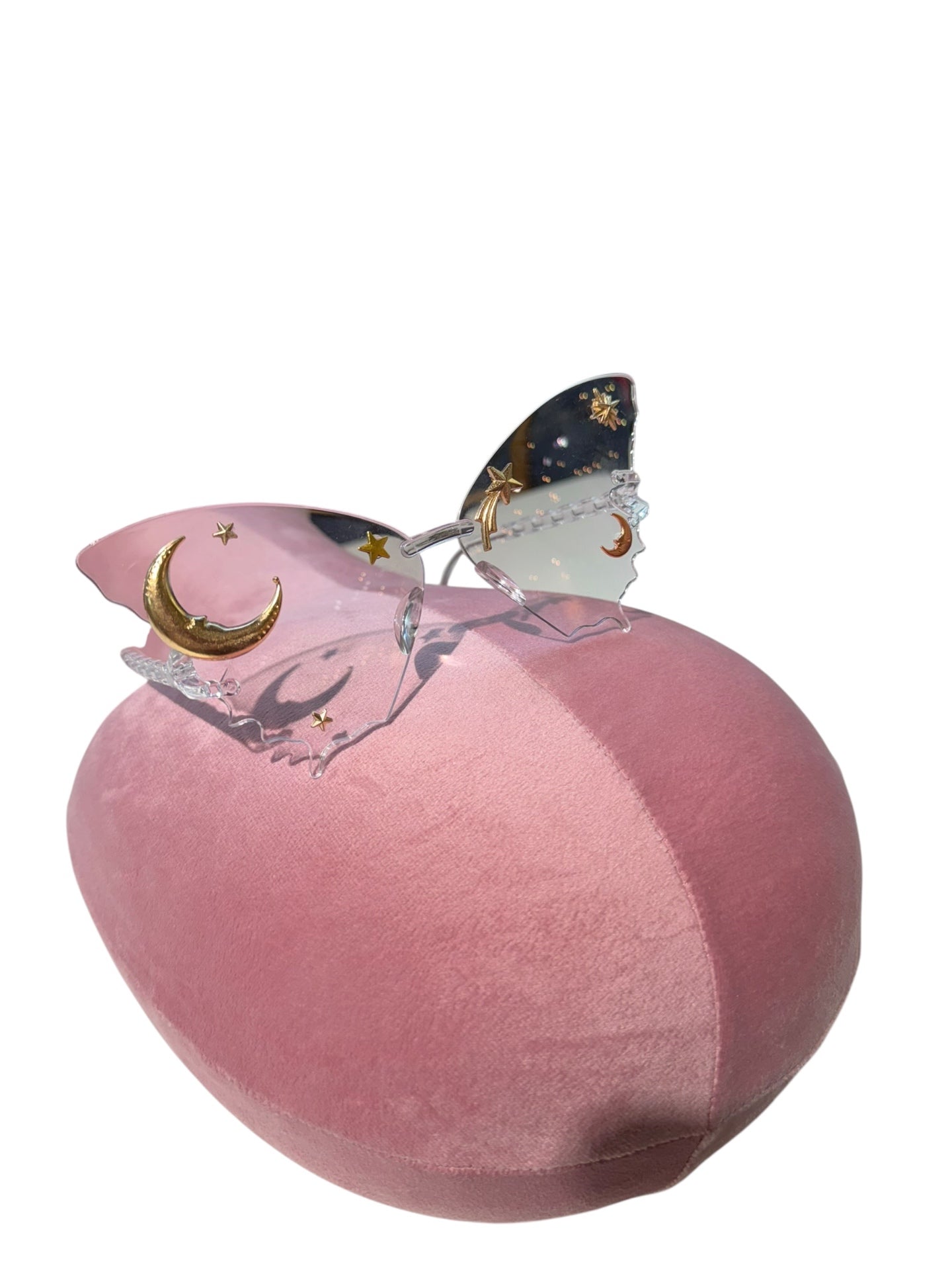 Clear Butterfly Celestial Charm Glasses
