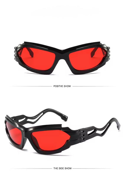Cleo Black Red Sunglasses