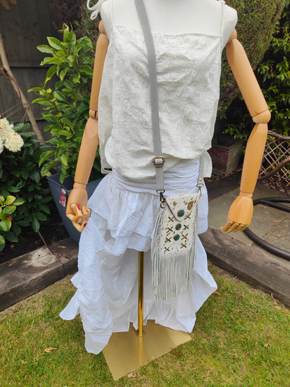 Es cana organic cotton hi low Skirt - White