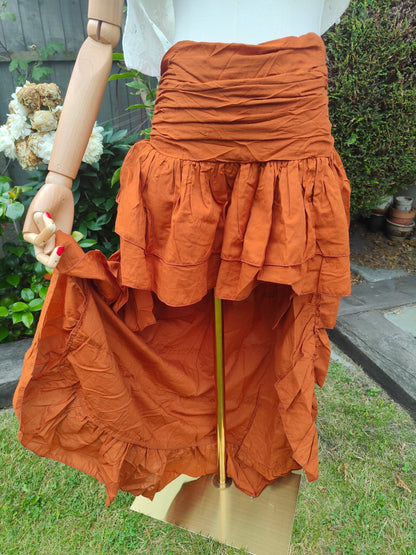 Es cana organic cotton hi low Skirt - Rust
