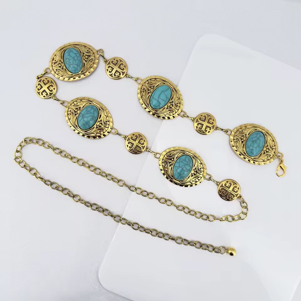 Gold Priestess Chain Belt 