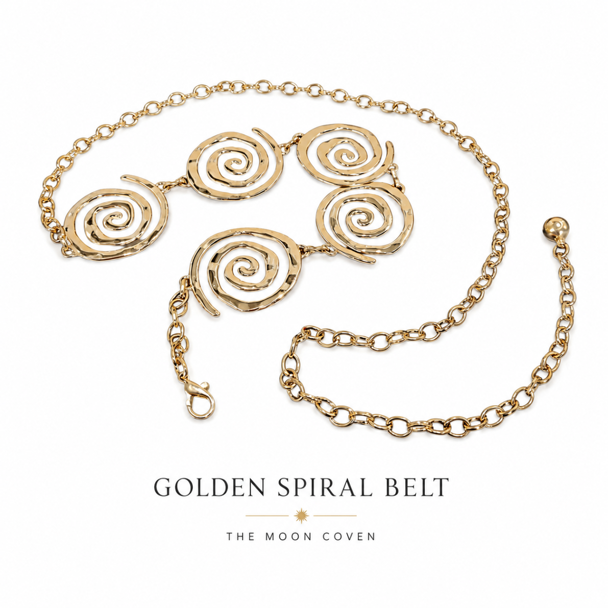 Gold Spiral Chain Belt