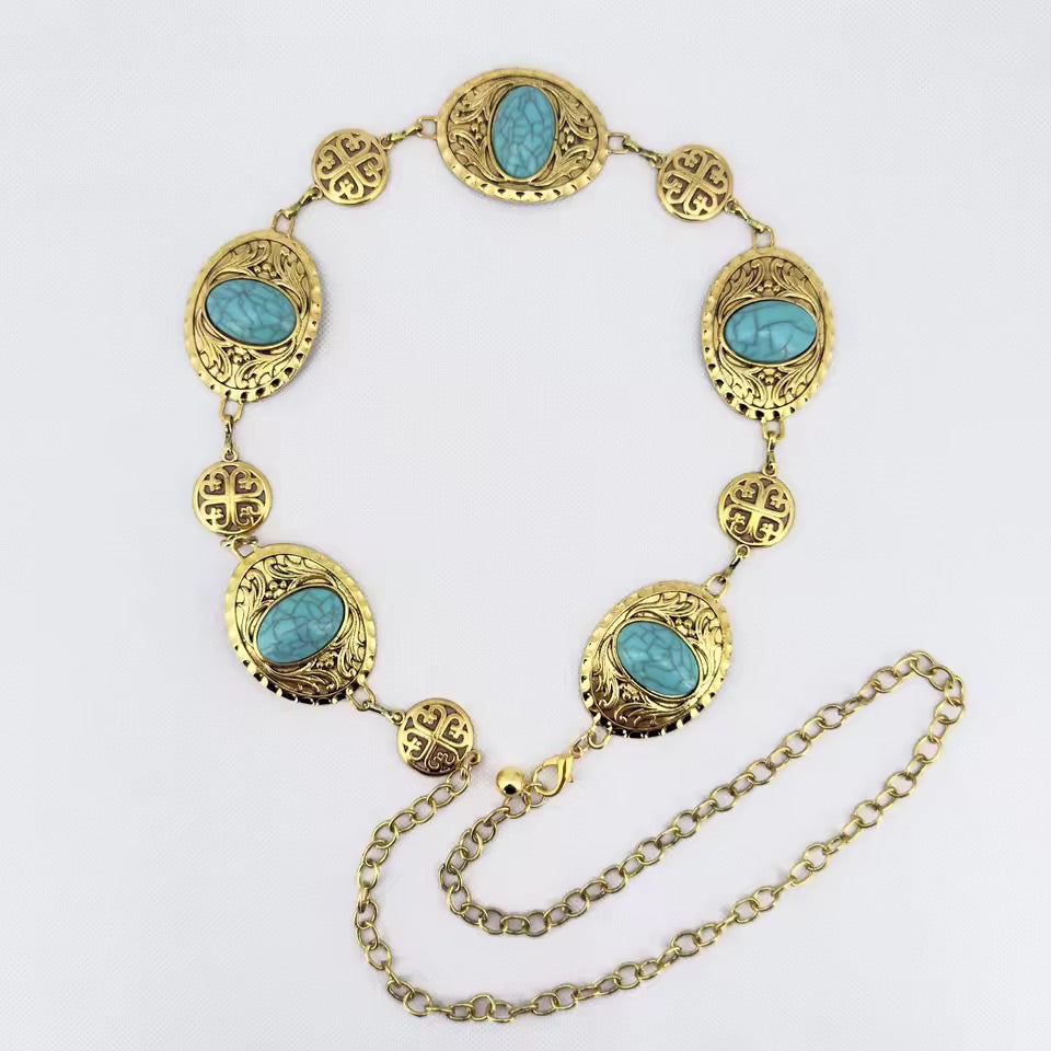Gold Priestess Chain Belt 