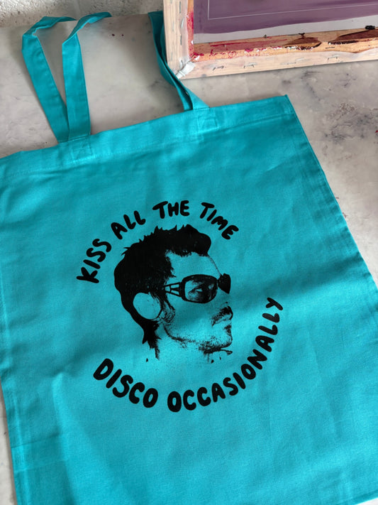 Kiss All The Time, Disco Occasionally Tote Bag