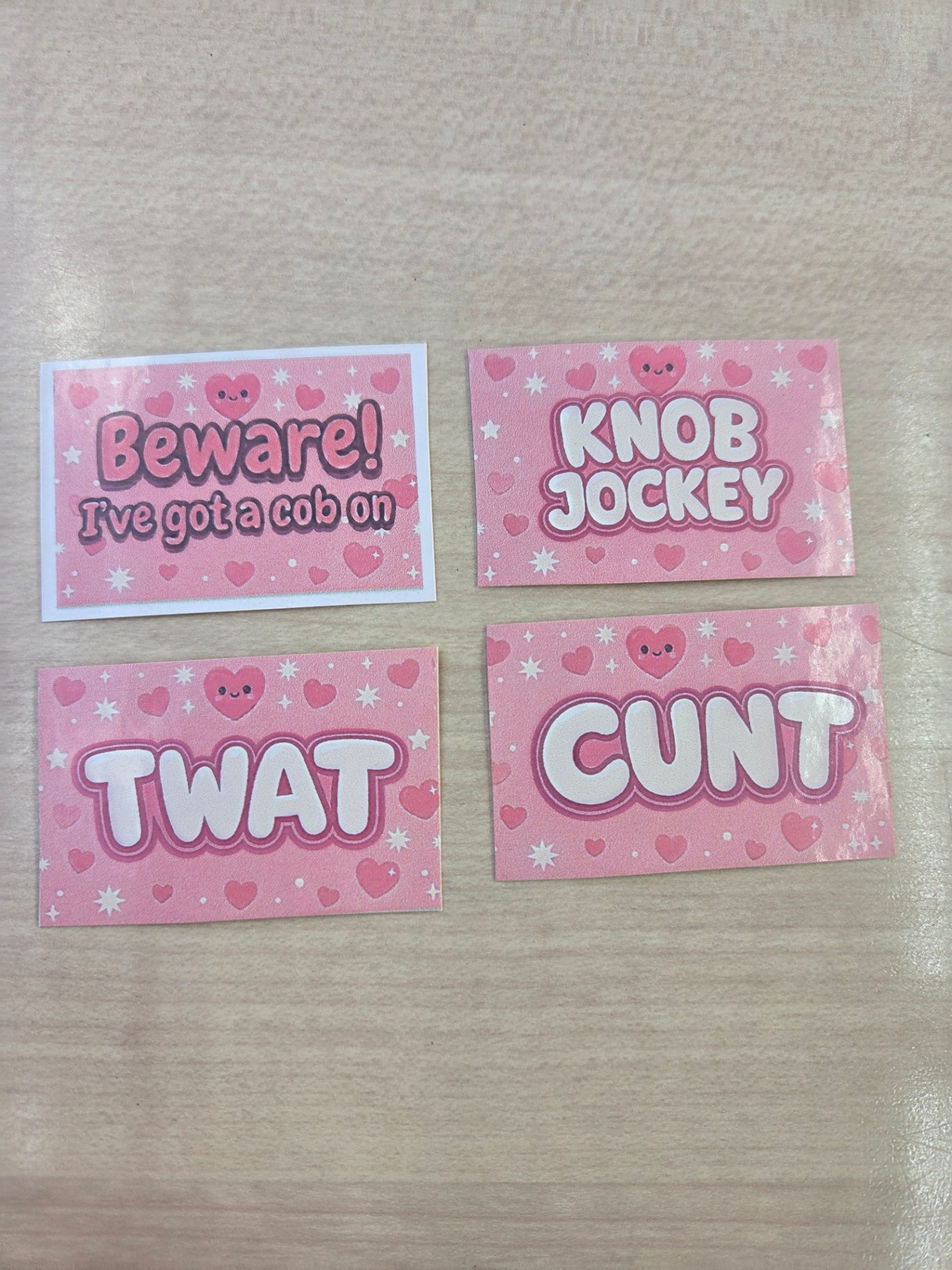 Slogan sticker