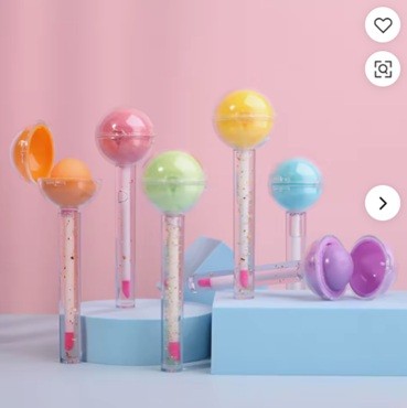 Lollipop Lip Balm & Lip Gloss Duo - Kawaii Lip Care Gift